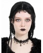 Dark in love Black Gothic Gemstone Teardrop Necklace