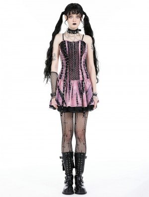  Cethrio Myorderswith  Women's Gothic Punk Dress