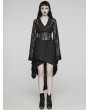 Punk Rave Black Gothic Skull Rose Kimono Dress with Corset