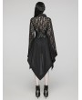 Punk Rave Black Gothic Skull Rose Kimono Dress with Corset