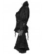 Punk Rave Black Gothic Gorgeous Palace Lace Flared Sleeve Shirt for Women