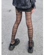 Black Gothic Sexy Sheer Horizontal Striped Fashion Tights