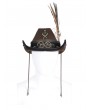 Devil Fashion Brown Steampunk Cowboy Feather Hat for Men