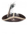 Devil Fashion Brown Steampunk Retro Lace Trim Pirate Hat for Men