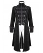 Devil Fashion Black Gothic Vintage Pattern Party Swallowtail Jacket for Men