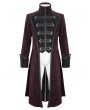 Devil Fashion Wine Red Gothic Vintage Pattern Party Swallowtail Jacket for Men