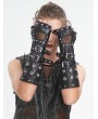 Devil Fashion Black Gothic Punk Spiked Rivet Belt Gloves for Men