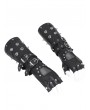 Devil Fashion Black Gothic Punk Spiked Rivet Belt Gloves for Men