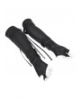 Devil Fashion Black Gothic Punk Buckle Lace-Up Hook Finger Gloves for Men