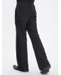 Devil Fashion Black Gothic Retro Button Jacquard Party Pants for Men