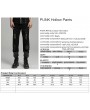 Punk Rave Black Gothic Punk Hollow Irregular Mesh Splicing Pants for Men