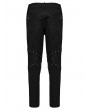 Punk Rave Black Gothic Punk Distressed Irregular Patchwork Pants for Men