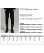 Punk Rave Black Gothic Punk Distressed Irregular Patchwork Pants for Men