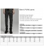 Punk Rave Grey Gothic Men's Punk Distressed Fitted Pants for Men