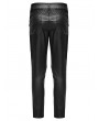 Punk Rave Black Gothic Punk Handsome Mesh Spliced Pants for Men