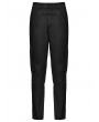 Punk Rave Black Gothic Punk Pockets Minimalist Cargo Pants for Men