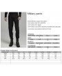 Punk Rave Black Gothic Punk Double Zipper Military Pants for Men