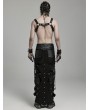 Punk Rave Black Gothic Punk PU Leather Harness for Men