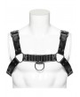 Punk Rave Black Gothic Punk PU Leather Harness for Men