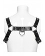 Punk Rave Black Gothic Punk PU Leather Harness for Men