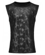 Punk Rave Black Gothic Punk Decadent Daily Fitted Tank Top for Men