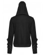 Punk Rave Black Gothic Punk Rivet Daily Knit Hoodie for Men