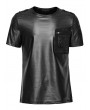 Punk Rave Black Gothic Punk Techwear Short Sleeve T-Shirt for Men