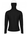 Punk Rave Black Gothic Punk High Collar Knitted Long Sleeve T-Shirt for Men