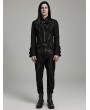 Punk Rave Black Retro Gothic Fake Two-Piece Gentlemen's Party Tuxedo Jacket