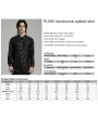 Punk Rave Black Gothic Punk Handsome Spiked Long Sleeve Shirt for Men