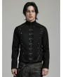 Punk Rave Black Gothic Punk Heavy Industry Layered Cool Short Coat for Men