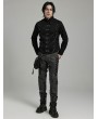 Punk Rave Black Gothic Punk Heavy Industry Layered Cool Short Coat for Men