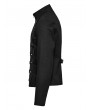 Punk Rave Black Gothic Punk Heavy Industry Layered Cool Short Coat for Men