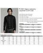 Punk Rave Black Gothic Punk Heavy Industry Layered Cool Short Coat for Men