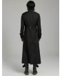 Punk Rave Black Gothic Classic Military Fit Long Coat for Men