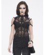 Devil Fashion 
Black Gothic Retro Velvet Lace Applique Chain Strap Shoulder Bag