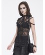 Devil Fashion 
Black Gothic Retro Velvet Lace Applique Chain Strap Shoulder Bag