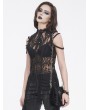 Devil Fashion 
Black Gothic Retro Velvet Lace Applique Chain Strap Shoulder Bag