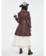 Devil Fashion Brown Retro Gothic Lace Ruffle Feather Costume Pirate Hat for Women