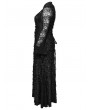 Punk Rave Black Gothic Decadent Vintage Lace Long Sleeve Maxi Plus Size Dress