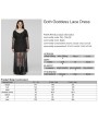 Punk Rave Black Gothic Romantic Goddess Lace Plus Size Long Dress