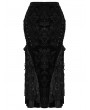 Punk Rave Black Gothic Gorgeous Embossed Velvet Fishtail Plus Size Long Skirt