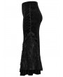 Punk Rave Black Gothic Gorgeous Embossed Velvet Fishtail Plus Size Long Skirt