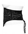 Punk Rave Black Gothic Embroidery Velvet Retro Underbust Corset Plus Size Waistband