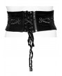 Punk Rave Black Gothic Embroidery Velvet Retro Underbust Corset Plus Size Waistband