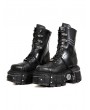 Black Gothic Punk Rock Side Zipper Chunky Platform Boots