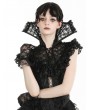 Dark in love Black Gothic Queen Stand-Up Collar Lace Short Cape for Women