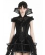 Dark in love Black Gothic Queen Stand-Up Collar Lace Short Cape for Women