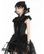 Dark in love Black Gothic Queen Stand-Up Collar Lace Short Cape for Women