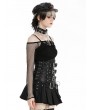 Dark in love Black Gothic Hot Punk Mesh Long Sleeve Cape for Women